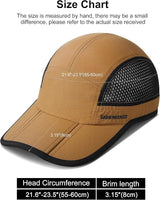 GADIEMKENSD Mens Folding Outdoor Hat Long Brim UPF 50+ Sun Protection