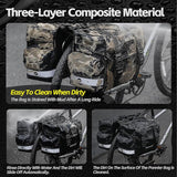 Rhinowalk Bike Pannier Bag for Bicycle Rear Rack Bag 22/40/50L Cycling Saddle Bag Luggage Storage Bag for Long Distance with Rain Cover