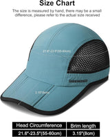 GADIEMKENSD Mens Folding Outdoor Hat Long Brim UPF 50+ Sun Protection