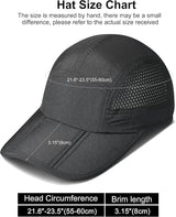 GADIEMKENSD Mens Folding Outdoor Hat Long Brim UPF 50+ Sun Protection
