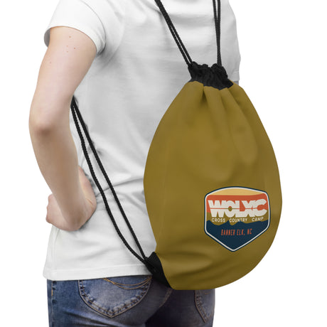 WOLXC Cross Country Camp Drawstring Bag w/ Name Tag