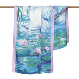 Monet Nympheas Silk Blend Shawl – Lightweight Dressy Wrap for Women