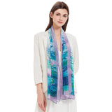 Monet Nymphéas Long Sheer Scarf – Lightweight, Elegant, Silky-Soft