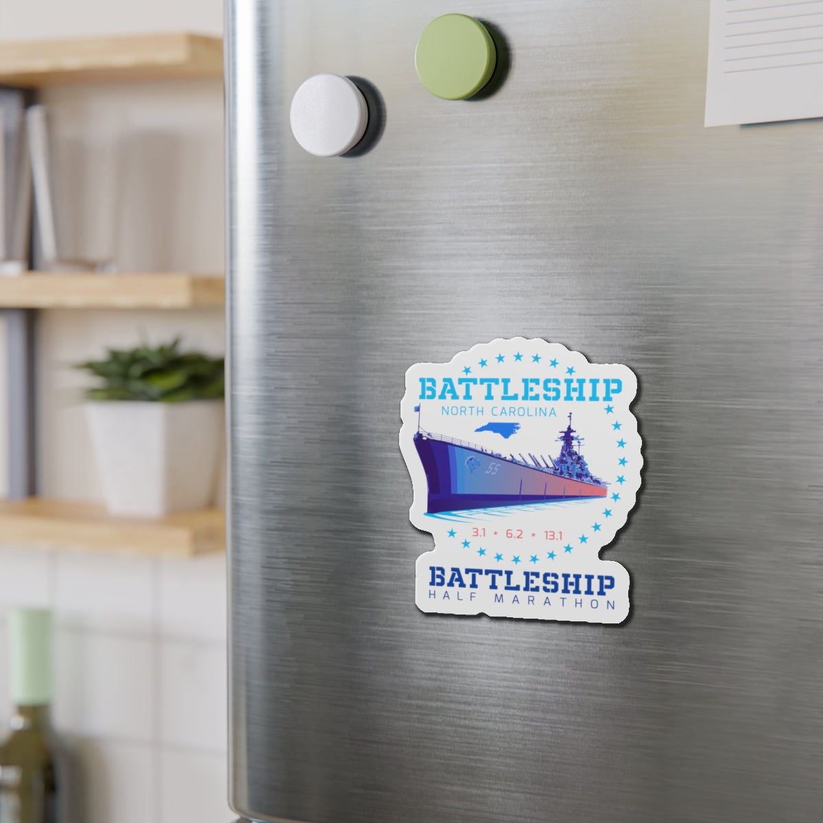 Battleship Half Marathon Magnets