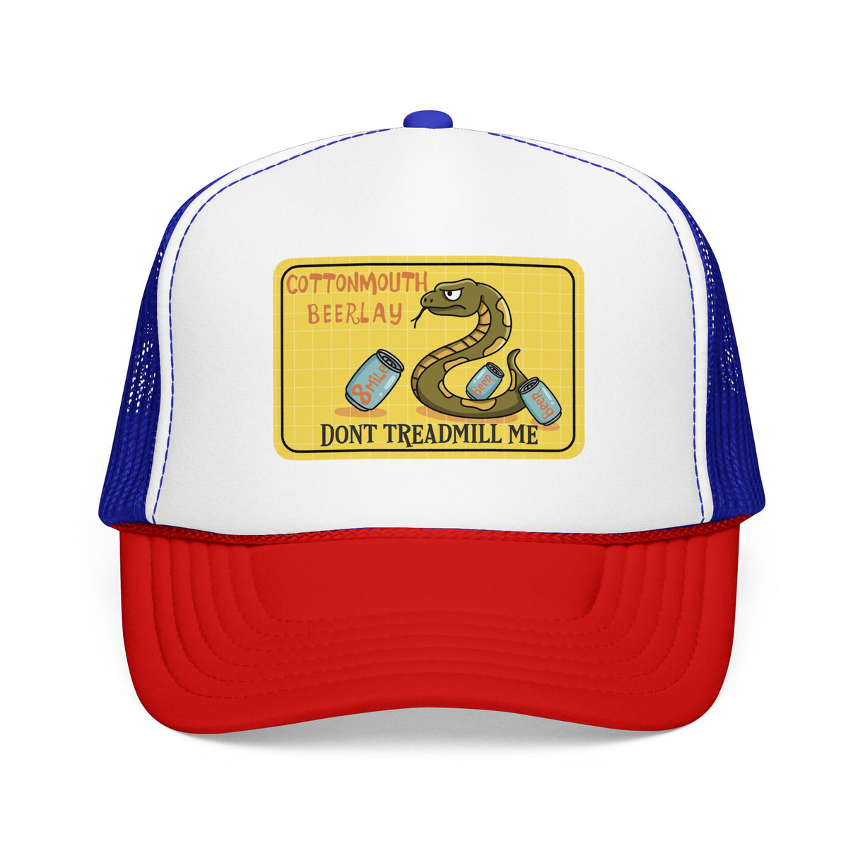 Cottonmouth Beer Relay Don’t Treadmill Me Foam Trucker Hat
