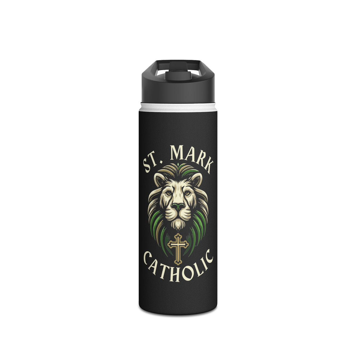 St. Mark Catholic Stainless Steel Water Bottle -  12 oz -32 oz