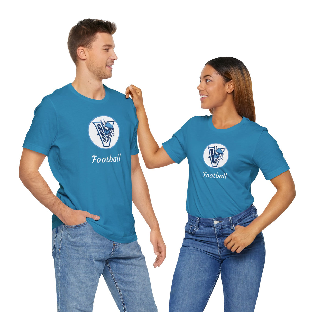 Hoggard Vikings Football Unisex Heathered Tee