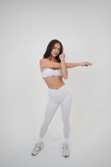 My Time Is Divine Lime White Sculpt V-Waist Legging