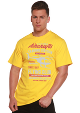 California Aircraft Men's Bamboo Viscose/Organic Cotton Short Sleeve Graphic T-Shirt