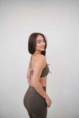 My Time Is Divine Brown Cross-Back Butter Soft Bra