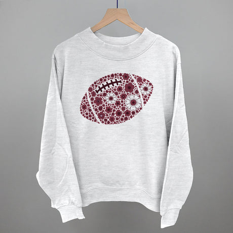 Floral Football Maroon
