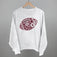 Floral Football Maroon