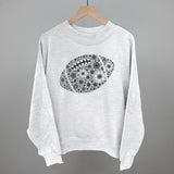 Floral Football Grey