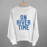 On River Time Block Letters