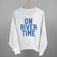 On River Time Block Letters