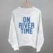 On River Time Block Letters