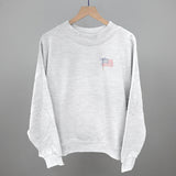 American Flag With Bow (Left Chest)