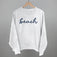 Beach (Blue Script)