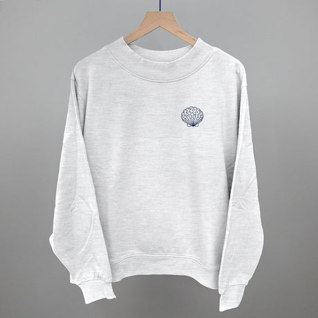 Speckled Seashell (Navy Blue) (Left Chest)