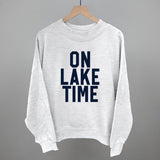 On Lake Time Block Letters