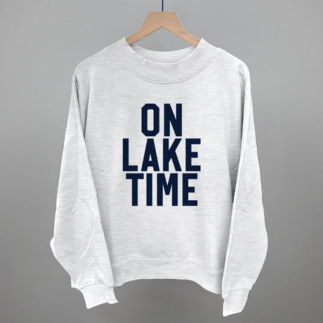 On Lake Time Block Letters