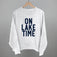 On Lake Time Block Letters