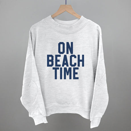 On Beach Time Block Letters