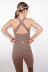 I Am Wonderful Halter Neck Brown Bra