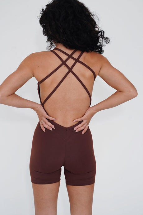 I Am Enough Chocolate Stretch Bodysuit