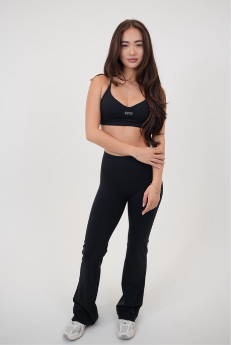 I Live in Luxury Black Flare Pant