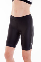 Alii Lifestyle Giada Black Compression Bike Short - 9 Inch (X-Large)