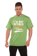 I'm not Retired Men's Bamboo Viscose/Organic Cotton Short Sleeve Graphic T-Shirt