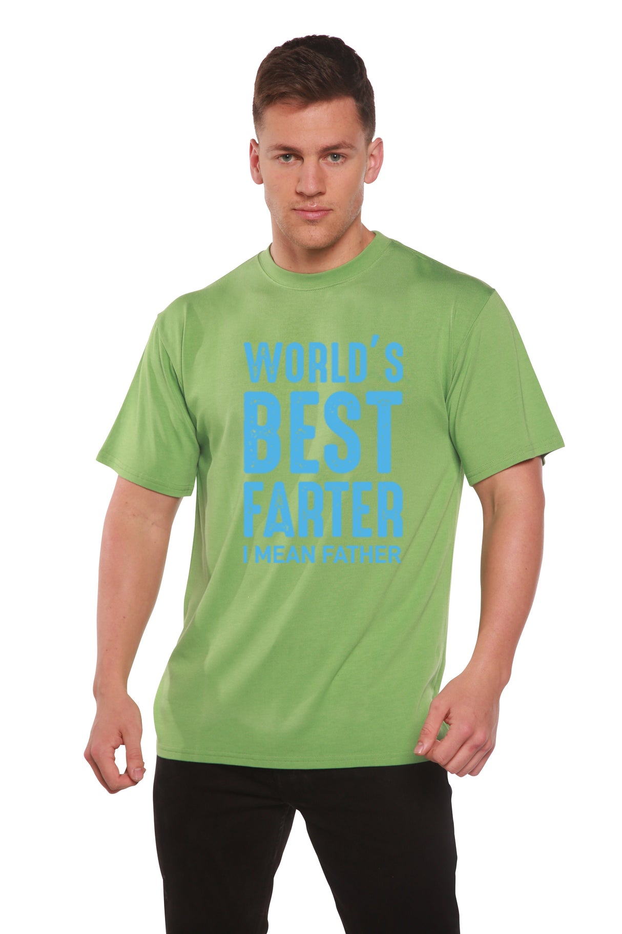 World's Best Farter Men's Bamboo Viscose/Organic Cotton Short Sleeve Graphic T-Shirt