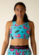 Women's Blue Flamingo OG Sports Bra (XXS, XS, S, M, L, XL)