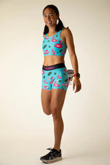 Women's Blue Flamingo OG Sports Bra (XXS, XS, S, M, L, XL)