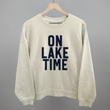 On Lake Time Block Letters