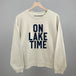 On Lake Time Block Letters