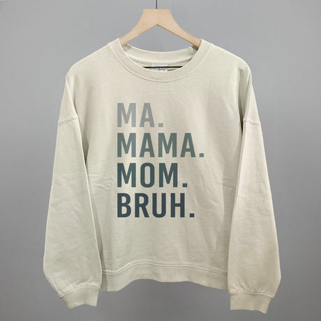 Ma Mama Mom Bruh Blue Gradient Text