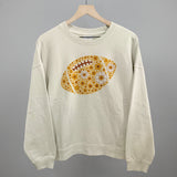 Floral Football Yellow