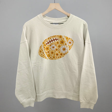 Floral Football Yellow