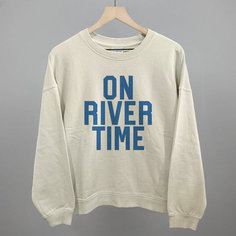 On River Time Block Letters