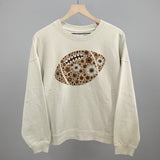 Floral Football Brown