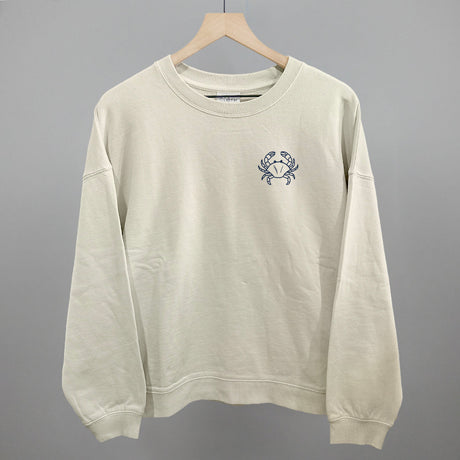 Crab Doodle (Navy Blue) (Left Chest)