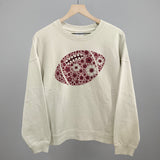 Floral Football Maroon