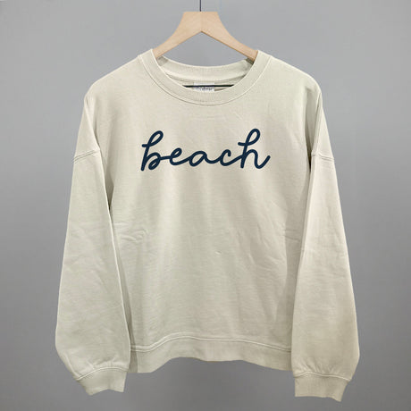 Beach (Blue Script)