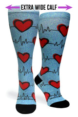 Heart Station Blue - (Standard & Extra Wide)