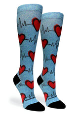 Heart Station Blue - (Standard & Extra Wide)