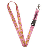 Lanyard - Bananas on Pink