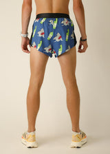 Men's Blue Sharks 2" Half Split Shorts (XS, S, M, L, XL)