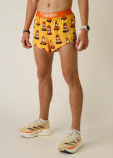 Men's Traffic Cones 2" Half Split Shorts (XS, S, M, L, XL)
